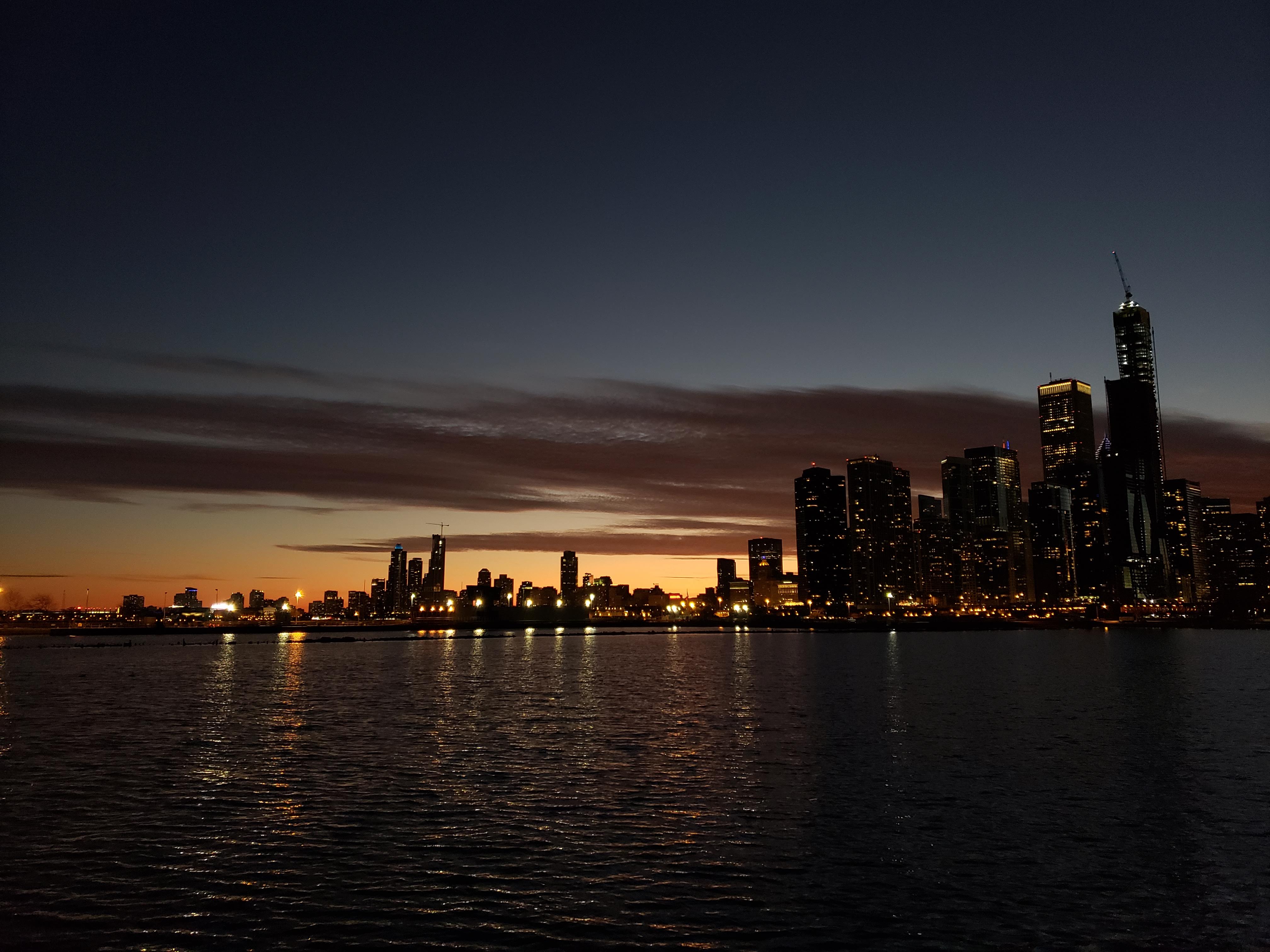 Another one of our many shots of the skyline from Navy Pier