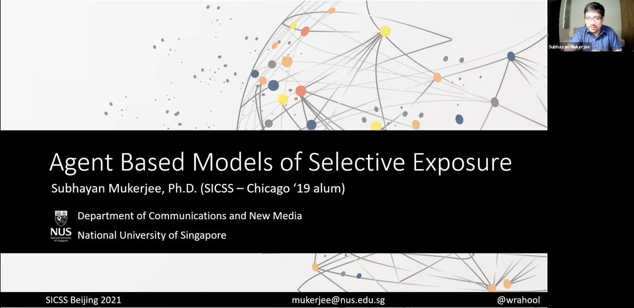 Subhayan Mukerjee at SICSS-Beijing